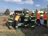 20180228212635_ViewImage (1): Video, foto: K dopravní nehodě u Vrbčan letěly dva vrtulníky